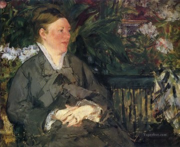 Madame Manet in conservatory Eduard Manet Oil Paintings